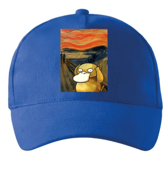 Кепка Psyduck scream Ярко-синий фото