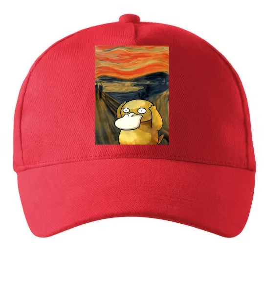 Кепка Psyduck scream Красный фото