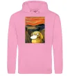 Чоловіча толстовка (худі) Psyduck scream Рожевий фото