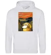 Чоловіча толстовка (худі) Psyduck scream Сірий меланж фото