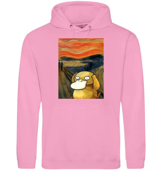 Жіноча толстовка (худі) Psyduck scream Рожевий фото