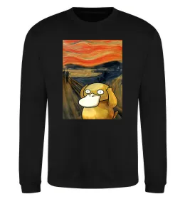 Свитшот Psyduck scream Черный фото