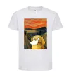 Дитяча футболка Psyduck scream Білий фото