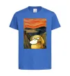 Дитяча футболка Psyduck scream Яскраво-синій фото