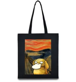 Эко-сумка Psyduck scream Черный фото