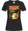Женская футболка Psyduck scream Черный фото