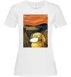 Женская футболка Psyduck scream Белый фото