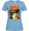 Женская футболка Psyduck scream Голубой фото