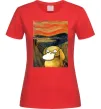 Женская футболка Psyduck scream Красный фото