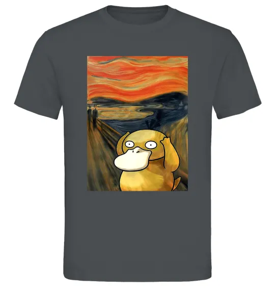 Мужская футболка Psyduck scream Графит фото