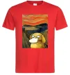 Мужская футболка Psyduck scream Красный фото