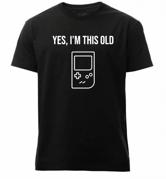 Чоловіча преміум футболка I`m this old Tetris Чорний фото