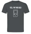 Чоловіча футболка I`m this old Tetris Графіт фото