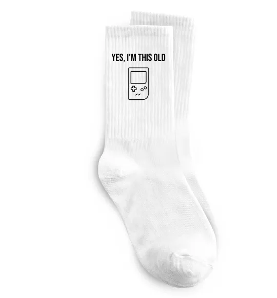 Шкарпетки I`m this old Tetris Білий фото