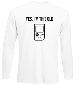 Лонгслів I`m this old Tetris Білий фото