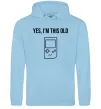 Чоловіча толстовка (худі) I`m this old Tetris Блакитний фото