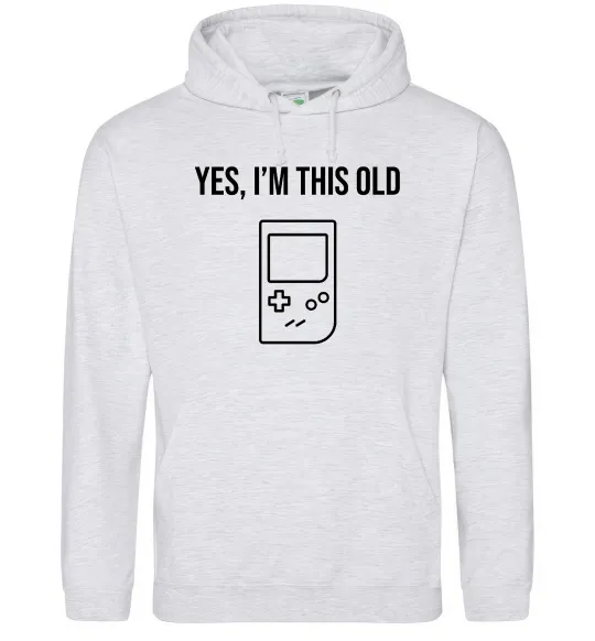 Жіноча толстовка (худі) I`m this old Tetris Сірий меланж фото