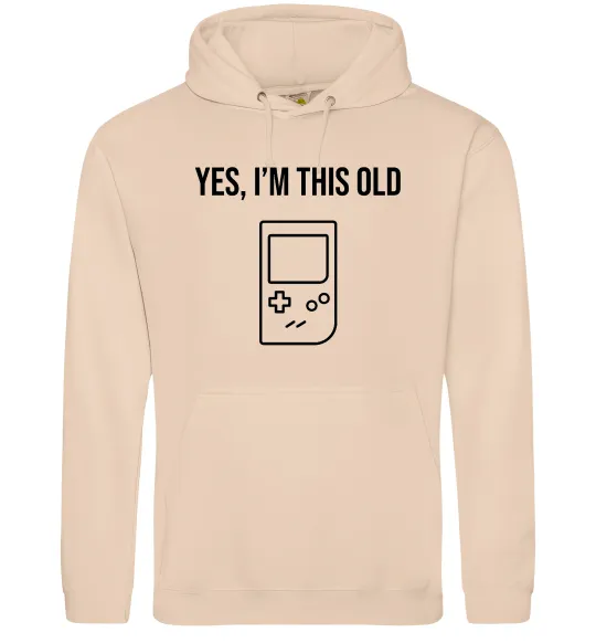 Жіноча толстовка (худі) I`m this old Tetris Пісочний фото