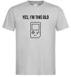 Чоловіча футболка I`m this old Tetris Сірий фото