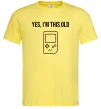 Чоловіча футболка I`m this old Tetris Лимонний фото