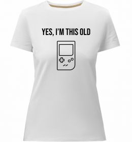 Жіноча преміум футболка I`m this old Tetris