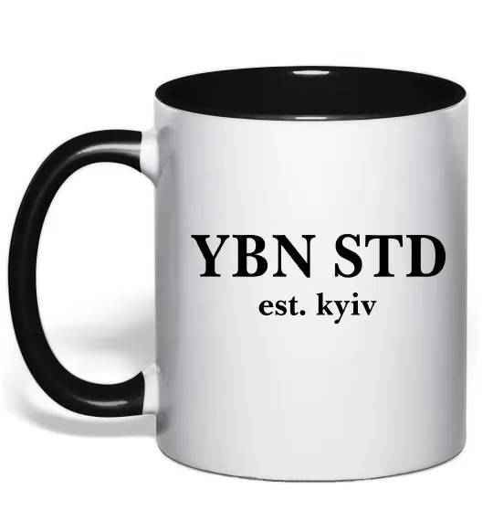 Чашка с цветной ручкой YBN STD Черный фото