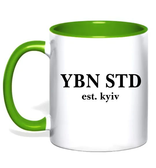 Чашка с цветной ручкой YBN STD Лаймовый фото