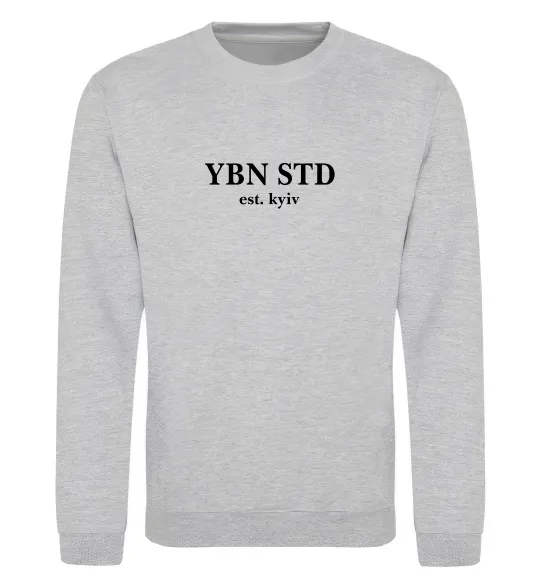 Свитшот YBN STD Серый меланж фото