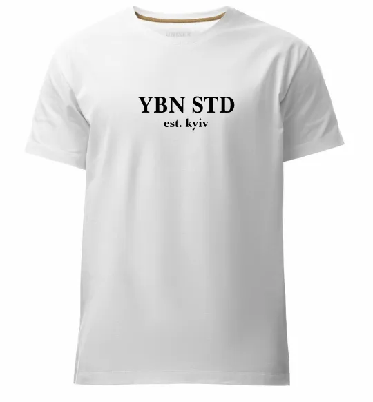 Мужская премиум футболка YBN STD Белый фото