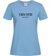 Женская футболка YBN STD Голубой фото