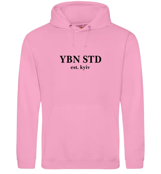Мужская толстовка (худи) YBN STD Розовый фото