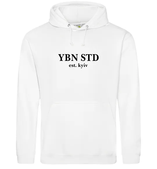 Женская толстовка (худи) YBN STD Белый фото