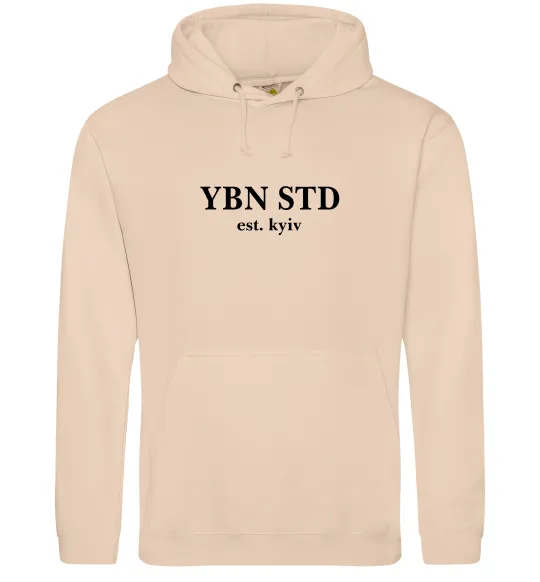 Женская толстовка (худи) YBN STD Песочный фото