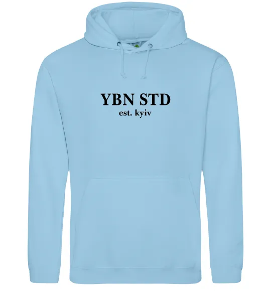 Женская толстовка (худи) YBN STD Голубой фото