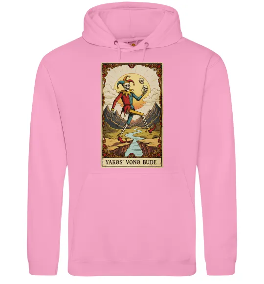 Жіноча толстовка (худі) Якось воно буде Таро карта Рожевий фото