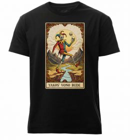 Чоловіча преміум футболка Якось воно буде Таро карта