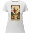Жіноча преміум футболка Якось воно буде Таро карта Білий фото