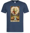 Чоловіча футболка Якось воно буде Таро карта Темно-синій фото
