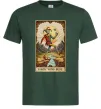 Чоловіча футболка Якось воно буде Таро карта Темно-зелений фото
