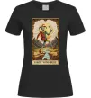 Жіноча футболка Якось воно буде Таро карта Чорний фото