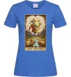 Жіноча футболка Якось воно буде Таро карта Яскраво-синій фото