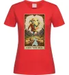 Жіноча футболка Якось воно буде Таро карта Червоний фото