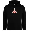 Жіноча толстовка (худі) Space Defender retro Чорний фото