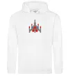 Жіноча толстовка (худі) Space Defender retro Білий фото