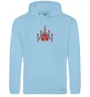 Жіноча толстовка (худі) Space Defender retro Блакитний фото