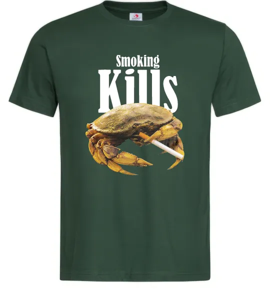 Чоловіча футболка Smoking Crab Темно-зелений фото