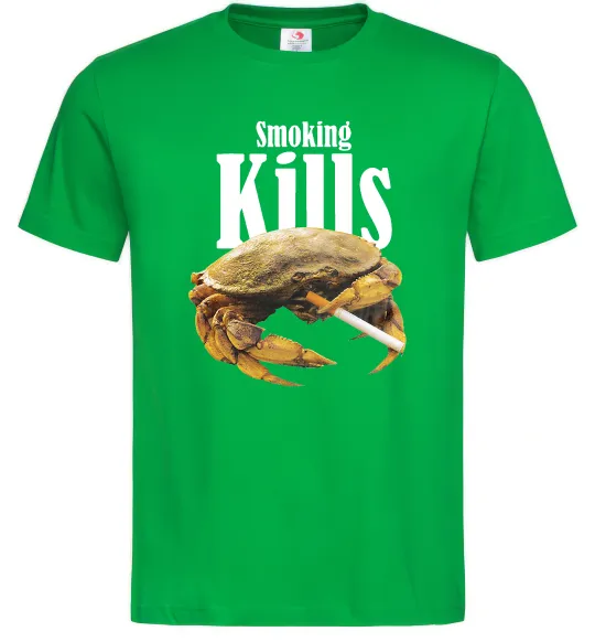 Чоловіча футболка Smoking Crab Зелений фото