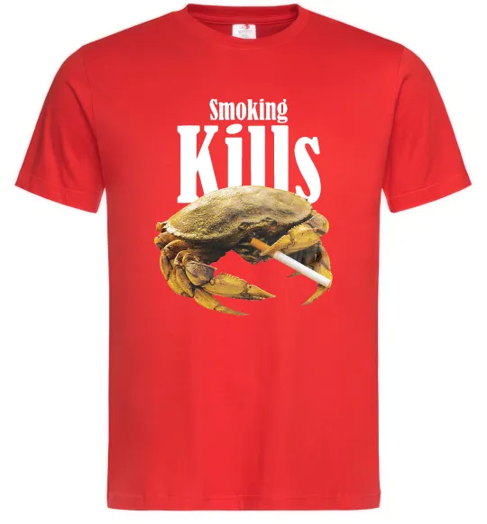 Чоловіча футболка Smoking Crab Червоний фото