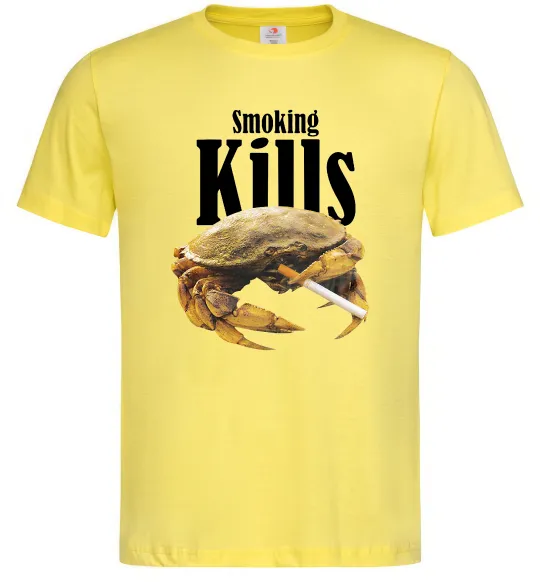Чоловіча футболка Smoking Crab Лимонний фото