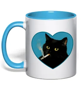 Чашка с цветной ручкой